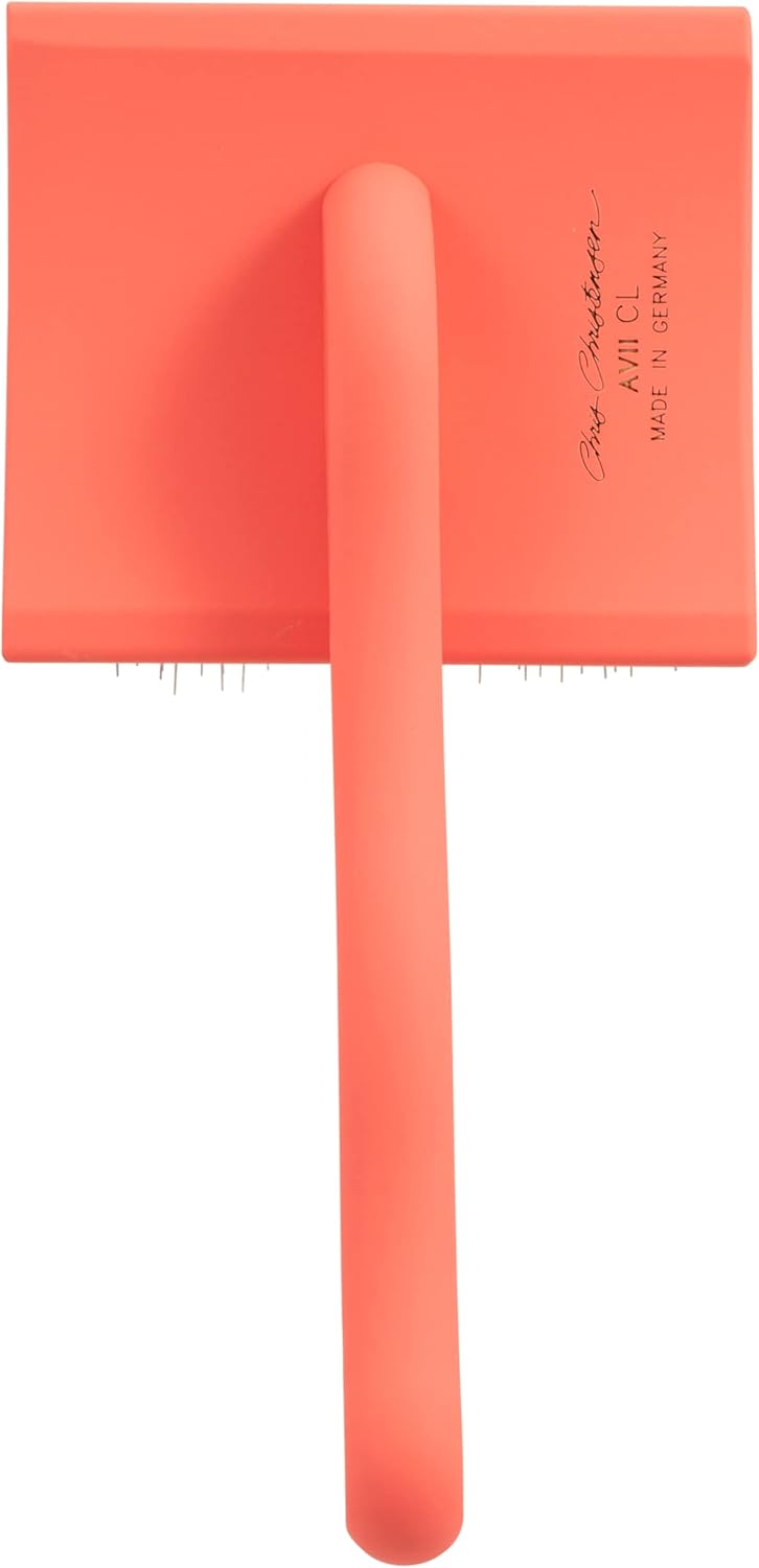 Big G Dog Slicker Brush – Professional Grooming Tool for Dogs | Fluff, Detangle & Style | Large Coral Pet Brush | DISHCOM