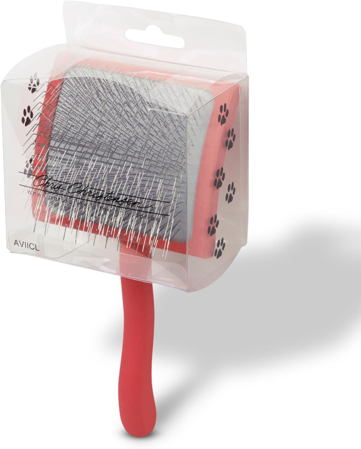 Big G Dog Slicker Brush – Professional Grooming Tool for Dogs | Fluff, Detangle & Style | Large Coral Pet Brush | DISHCOM